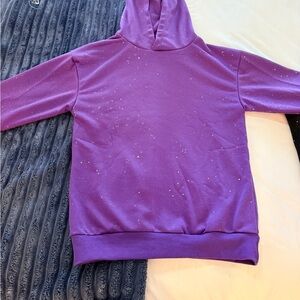 From Pink Laura - viral Purple glitter Speckled Hoodie